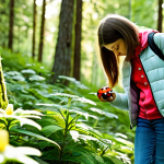생태적 자아 형성을 위한 교육적 접근 방법 - Mindful Nature Walk**

A young girl, fully clothed in modest hiking attire (jeans, t-shirt, light ja...