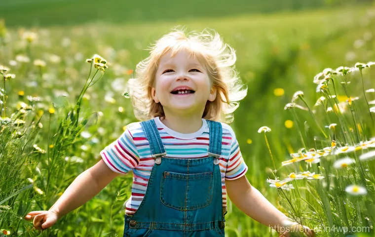 생태적 자아 형성을 위한 인터뷰 사례 - **Prompt 1: Childhood's Embrace of Nature**
"A bright, high-resolution photograph capturing a ha...